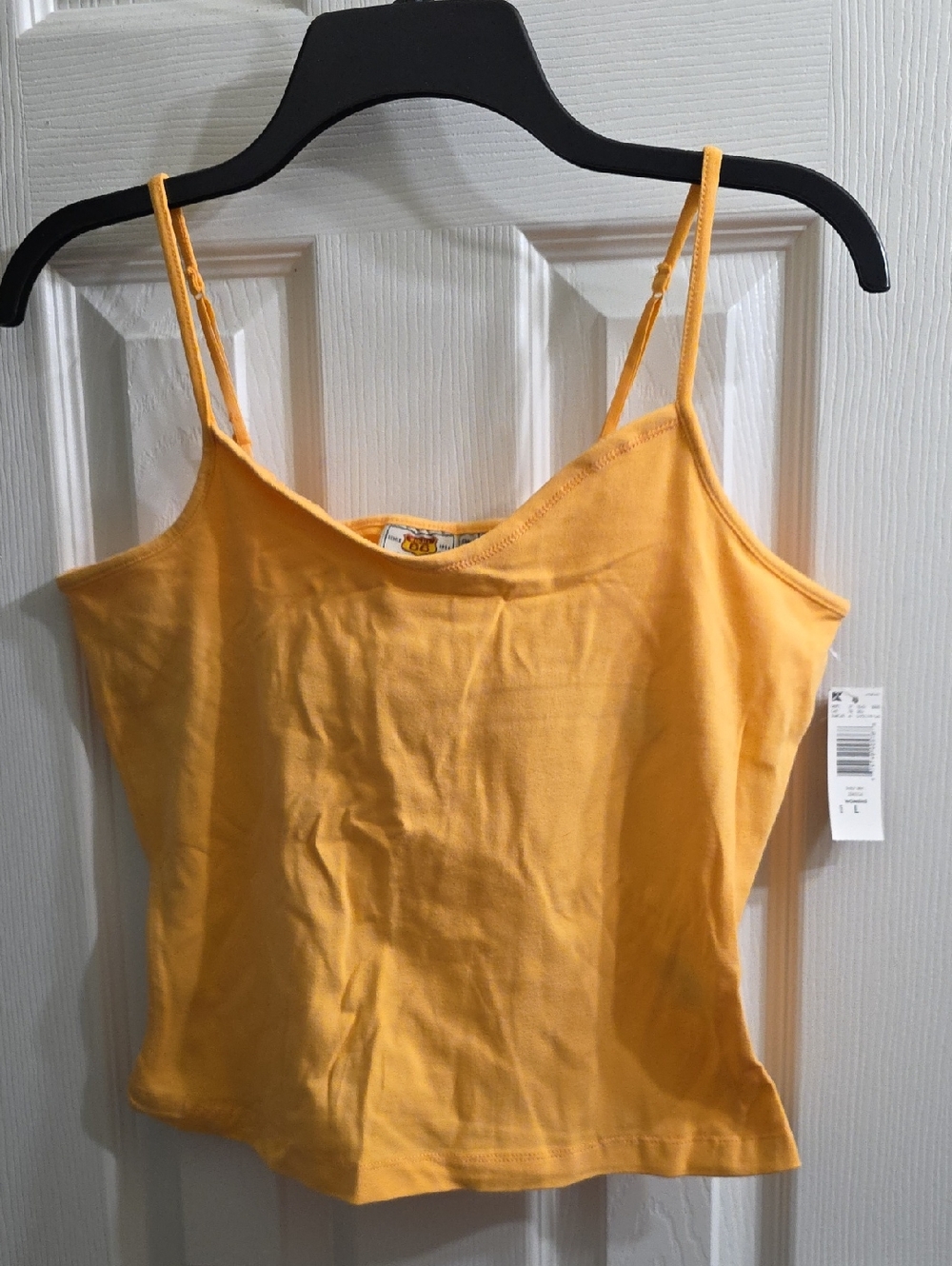 Yellow Adjustable Strap Cami Top Size L